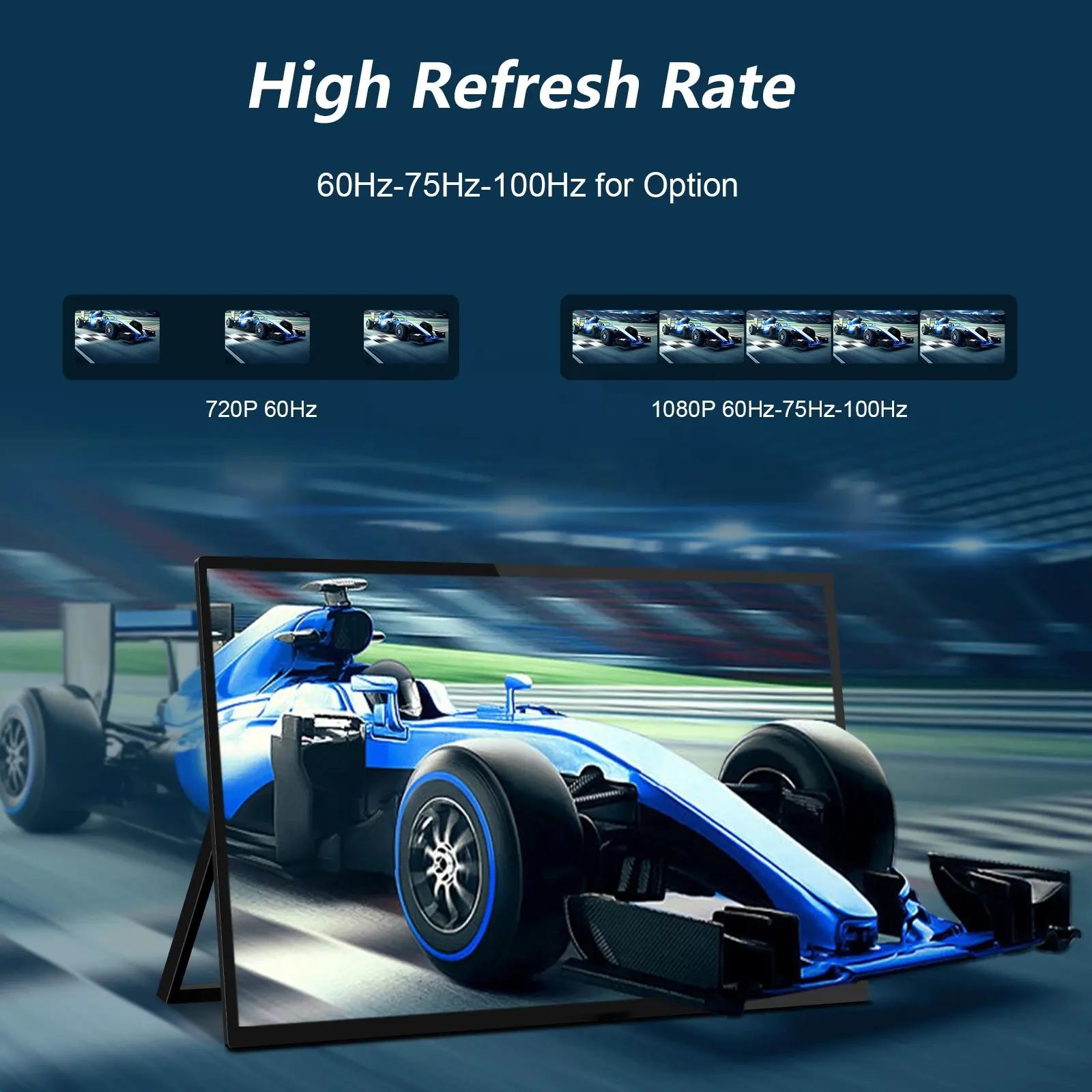 15.6inch 1080p Portable Touch Screen Display Monitor Type C Gaming For Phone PS TV Box
