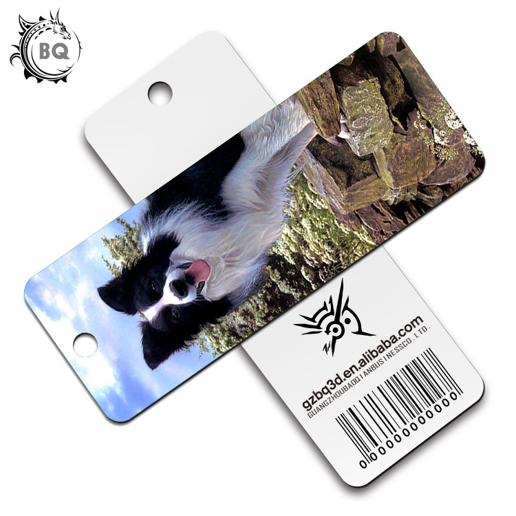 Eco - Friendly Kids 3D Lenticular Custom Plastic Bookmarks With 0.6mm PET For Gift / Premium