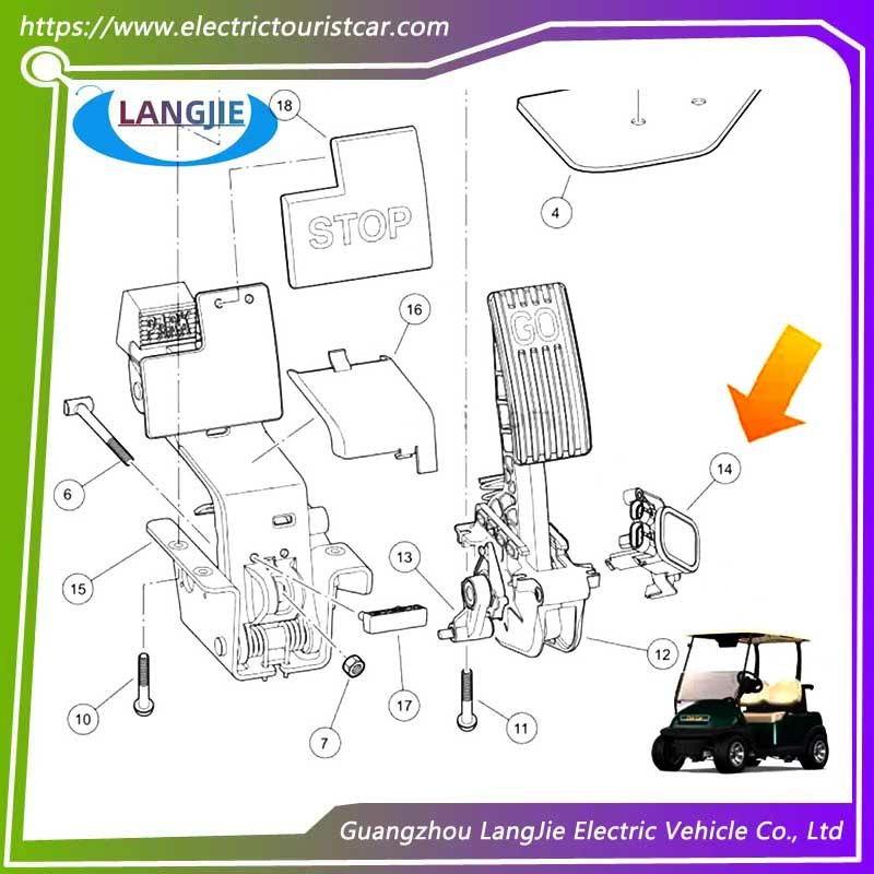 CIub Car Golf Car Voltage Divider Conversion Cable Conversion Bracket Assembly Accessories