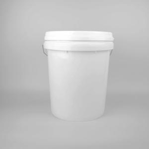 China 19L 5 Gallon Plastic Paint Bucket Plastic Container With Handle And Lid on sale