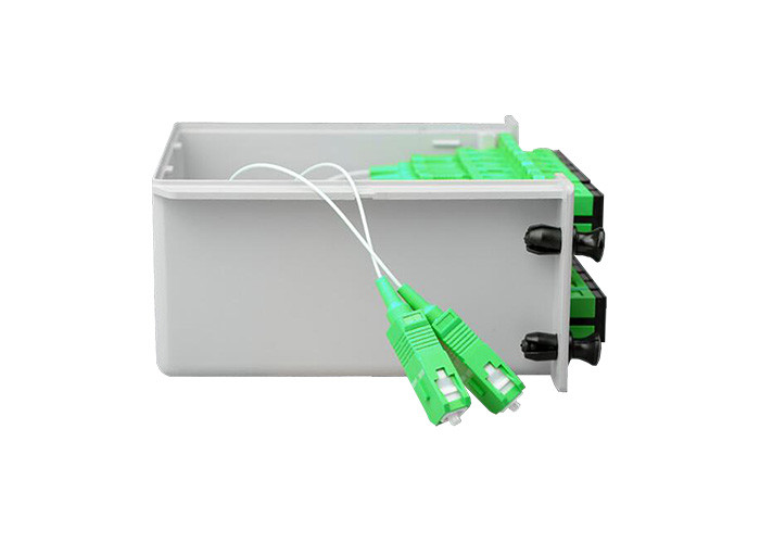 SC APC 1x16 Splitter Box For Fiber Optic Cable, Cassette Plc Fiber Optic Splitter