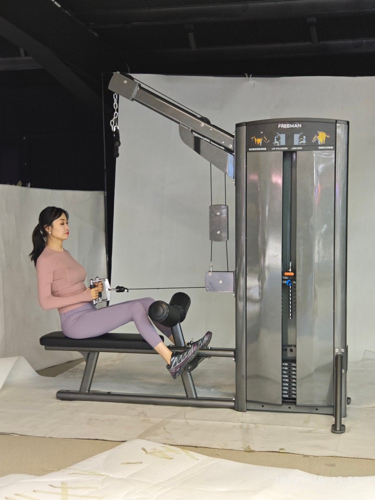Lat Pulldown and Low Row Commercial Grade Indoor Fitness Equipment with Pin Loaded for Gym Equipment Distribution