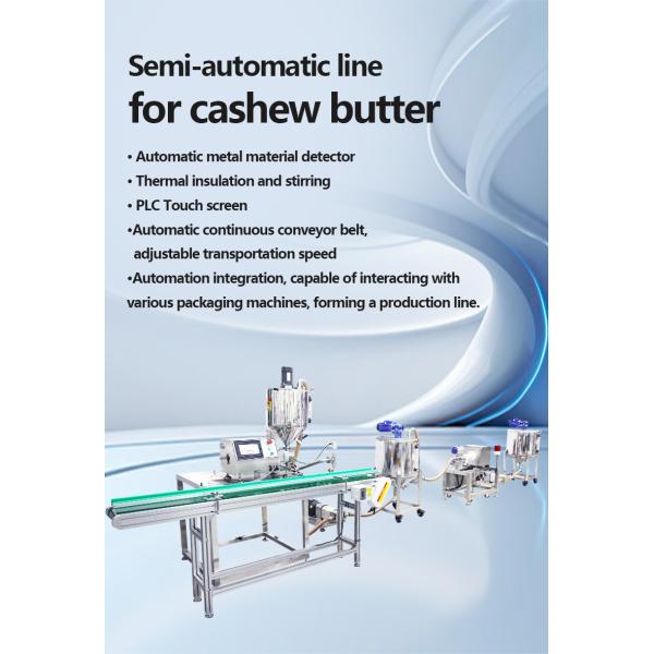 SUS304 Peanut Butter Filling Machine Automatic With Rotor Pump