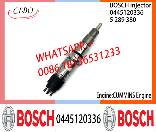 BOSCH 0445120336 Neutral Diesel Fuel Injector Assembly 0445120336 5289380 For CUMMINS Engine