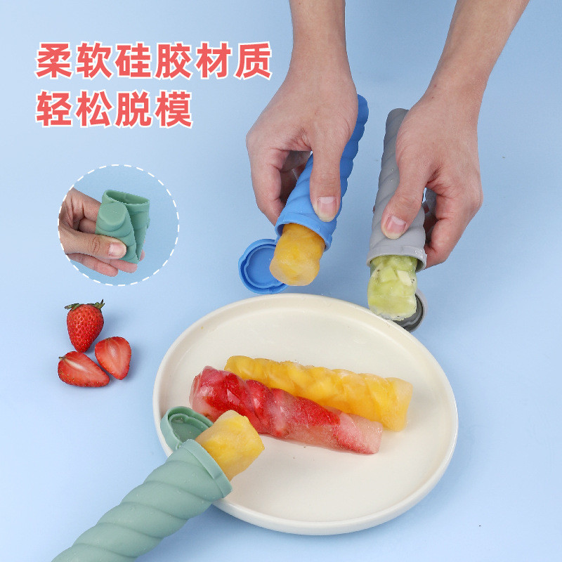 Popsicle Molds,6 Pieces Silicone Ice Pop Molds,Drip Free Popsicle Maker For Kids,BPA Free Freezer Tubes With Lids,For Snacks,Popsicle,Yogurt Sticks