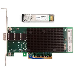 China Femrice 10G 1 Port Gigabit Ethernet Server And Workstation Application Server Interface Card With SFP-10G-SR Module on sale China Femrice 10G 1 Port Gigabit Ethernet Server And Workstation Application Server Interface Card With SFP-10G-SR Module on sale