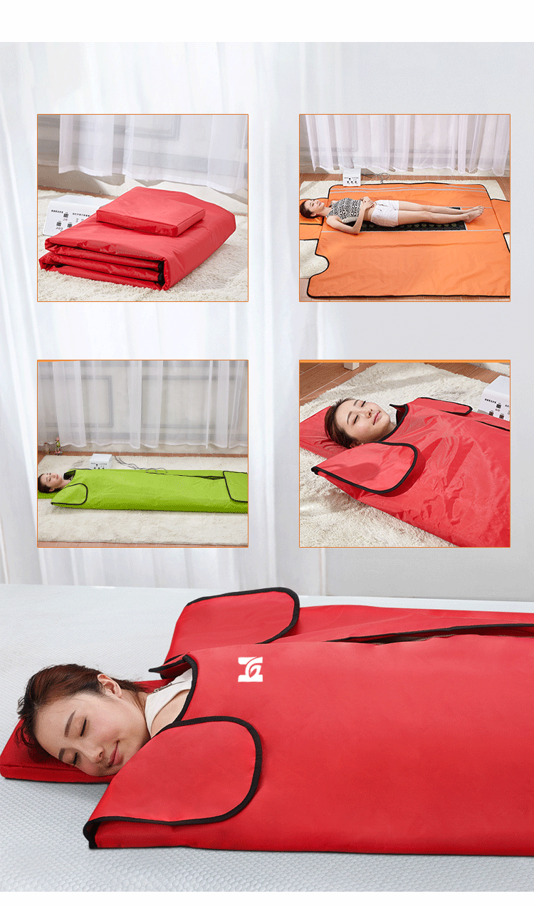 Experience Deep Relaxation with Jade Tourmaline Infrared Sauna Blanket and 600W Power
