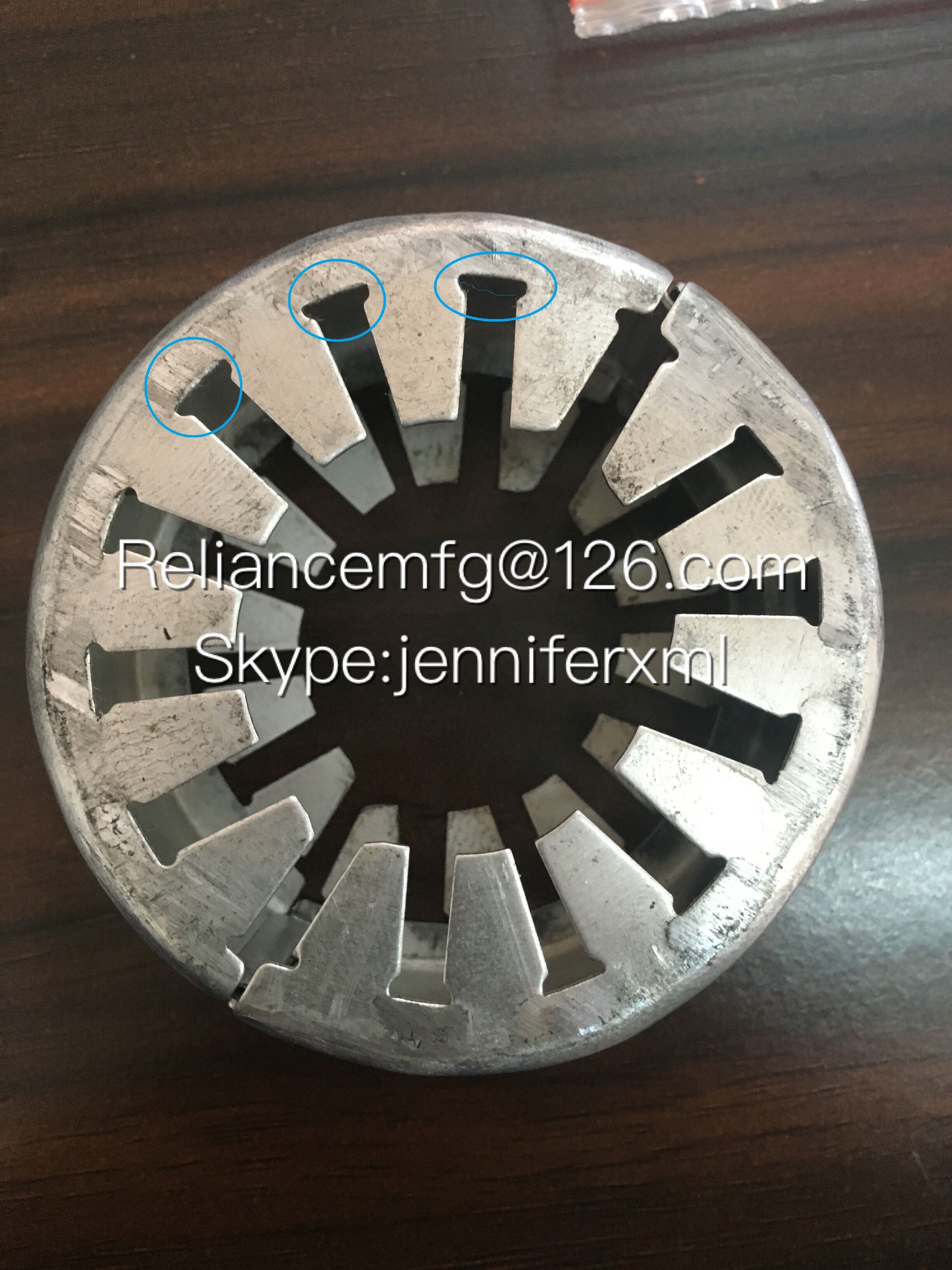 Galvanized Steel Sheet Spacer Rings For Wrapped Tension Fin Tubes
