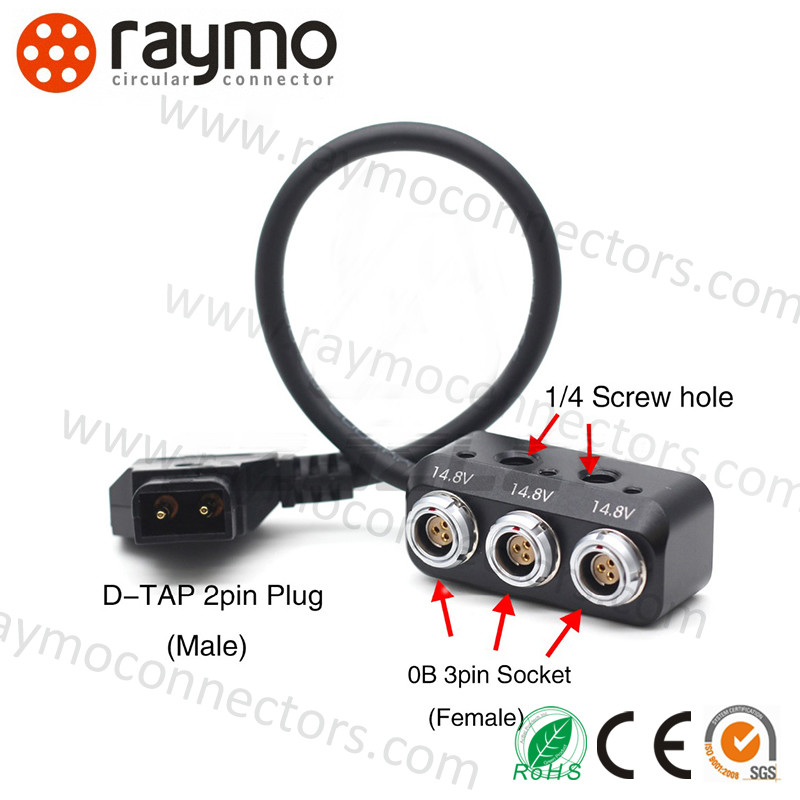 Audio Vedio Cable ECG EGG Circular Push Pull Connectors 90 Degress