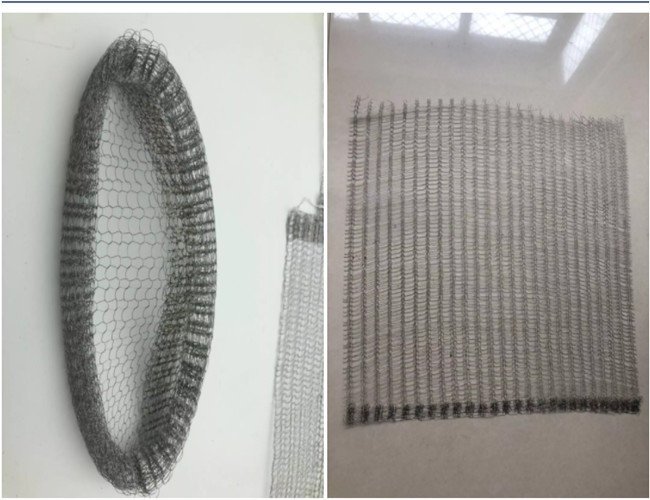 Stainless Steel Knitted Mesh Fabric 0.20mm Dia OEM For Cleaning
