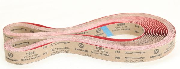 Ceramic Alumina Metal Polishing Sandpaper Y - Wt Polyester Cloth Sanding Belts