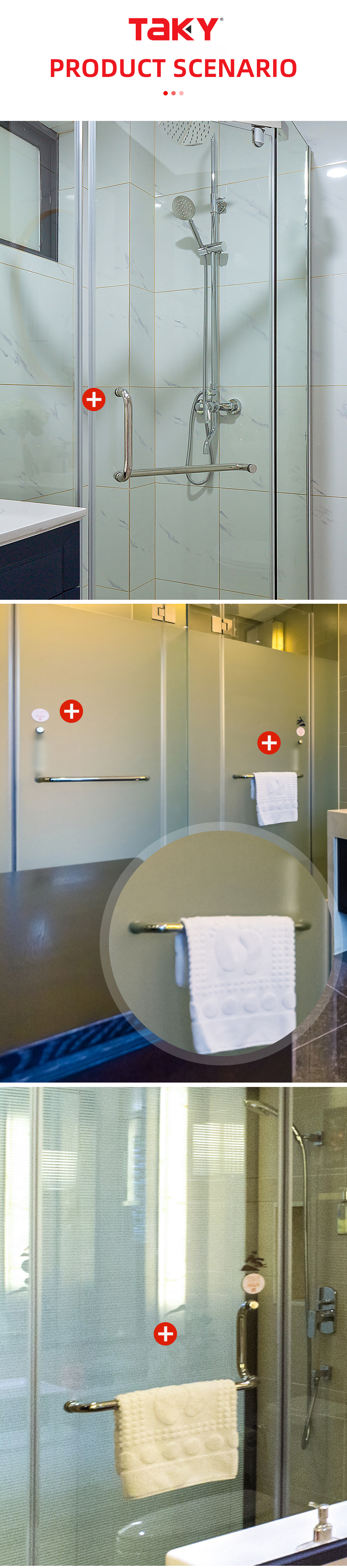 Modern Sliding Shower Door with Competitive and Stainless Steel Barn Door Accessories