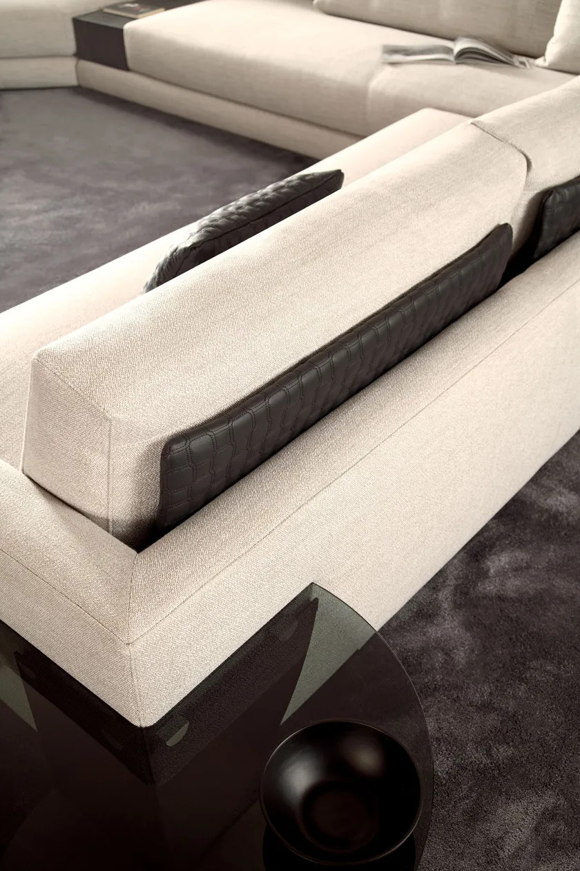 Modern Elegance: High Standard L-Shaped Fabric Sofa For Hotel,Office,Villa Luxury