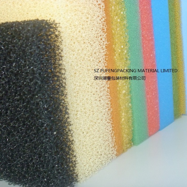 20PPI 25PPI Polyurethane Foam Filter , 40mm Activated Carbon Sponge Filter