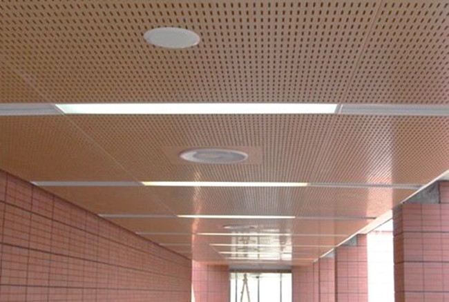 Office Ceiling Perforated Aluminum Sheet Round Holes With Pe Pvdf Coated