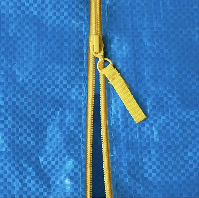 Travel Tote Should Handle Bags, Grid Bag with Zipper 160 GSM Big PP Laminated Non Woven Zipper Bag Large Luggage Bag