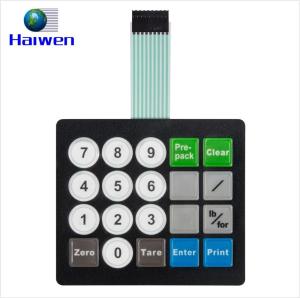 China Custom Waterproof Polyester Membrane Keyboard Switch With 3M 467 For Distance Measurer on sale China Custom Waterproof Polyester Membrane Keyboard Switch With 3M 467 For Distance Measurer on sale