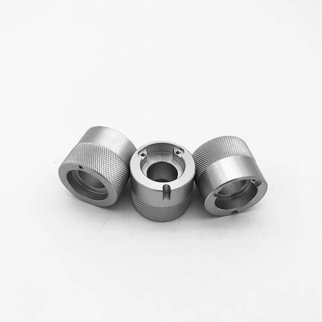 CNC Machined Black Guitar Knobs Knurled Thread Engraving