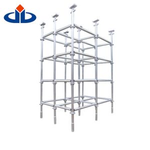 Safety Metal Ringlock Scaffold System Build Jack Scaffolding Self - Locking
