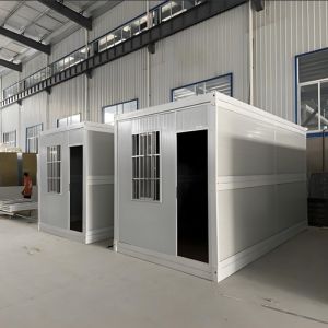 Galvanized Steel Prefab Folding Container House Site Protacabin Container