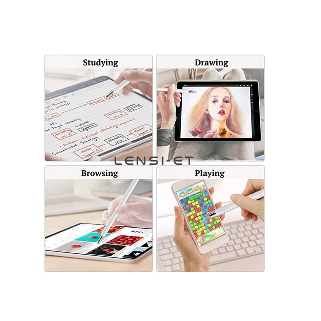 2 In 1 Promotion White Stylus Pen Tablet Smart Touch Screen Palm Rejection Pen