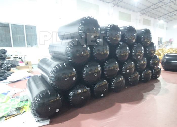 Customized Marine PVC Black Inflatable Marine Boat Fender Holder Floating Boat Fender