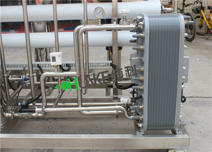 1T/H Ss304 EDI Water Treatment Plant , Two Stage Reverse Osmosis System Plus PH Dosing System