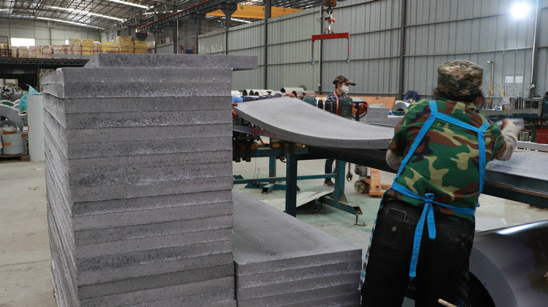 Heat Insulation 100mm Silica Rock Partition Wall Panel