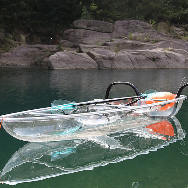 Ocean / River See Through Kayak 1.2mm PVC Tube Material Water Float Submerged