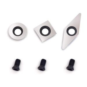 3pcs Carbide Turning Tool Replacement Cutter Set For Wood Lathe Turning Tools