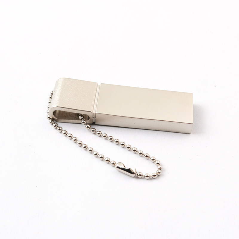 Silver Matt Body Metal USB Pen Drive 2.0 64GB 128GB 20MB/S Custom Laser Logo