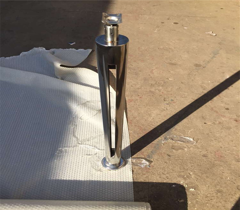 Indoor Stainless Steel Staircases glass Railing Post satin finish made in China