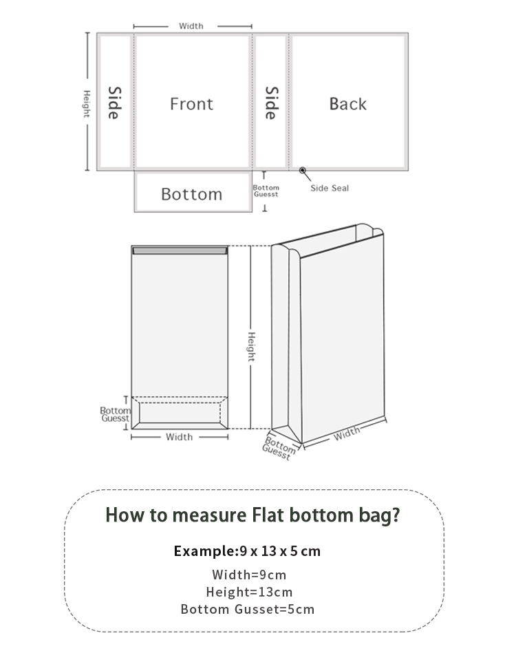 Flat Bottom Organic Fertilizer Packaging Bags Aluminum Foil
