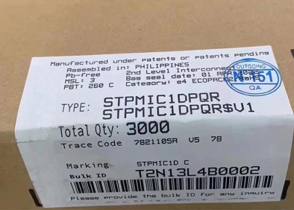 Integrated Circuit Chip STPMIC1DPQR Buck SMPS Converters 44WFQFN Power