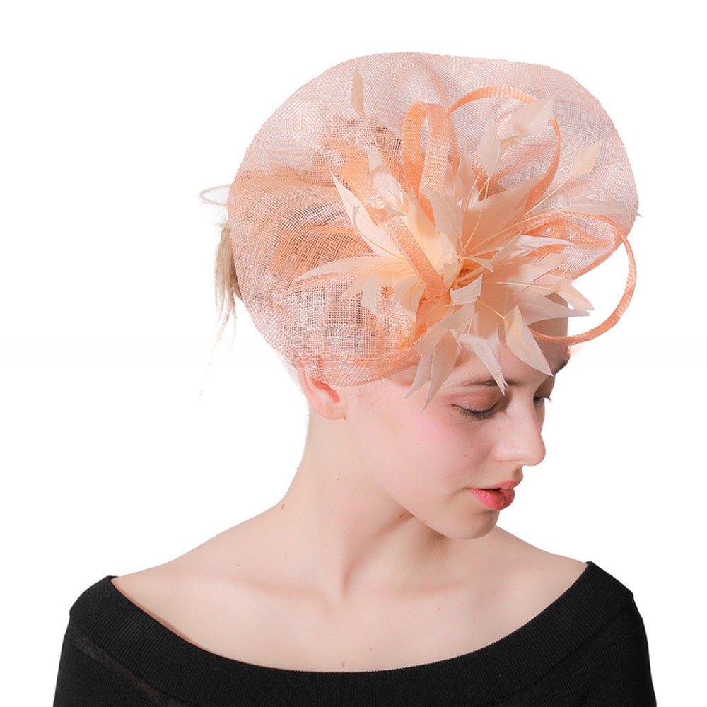 15*30 cm Party Decoration Sinamay Feather Fascinator with Express Shipping