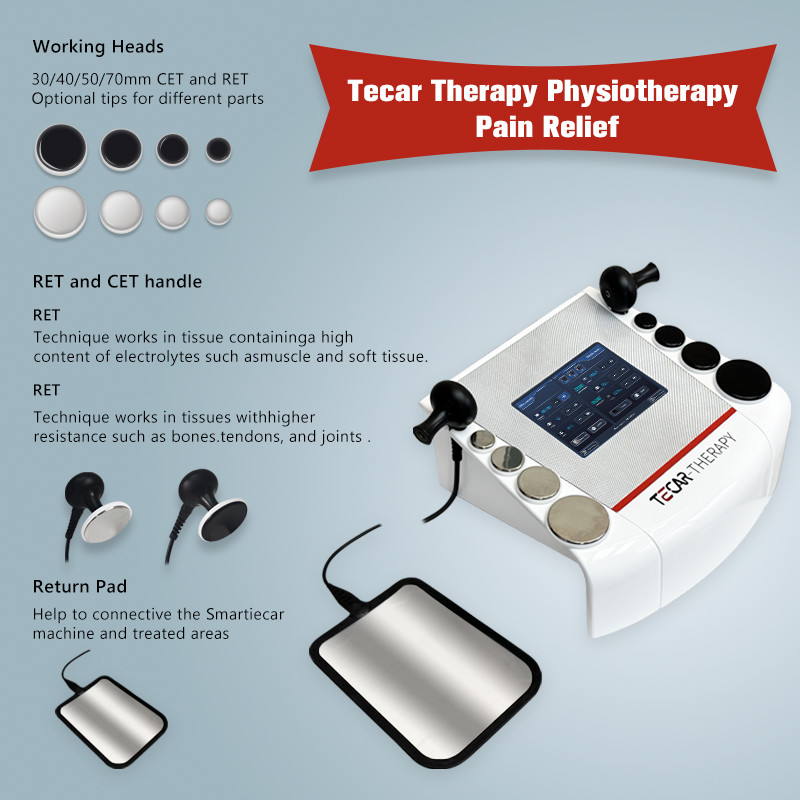 448K Portable Smart Tecar Therapy Machine Body Rehabilitation Diathermy Physical Therapy