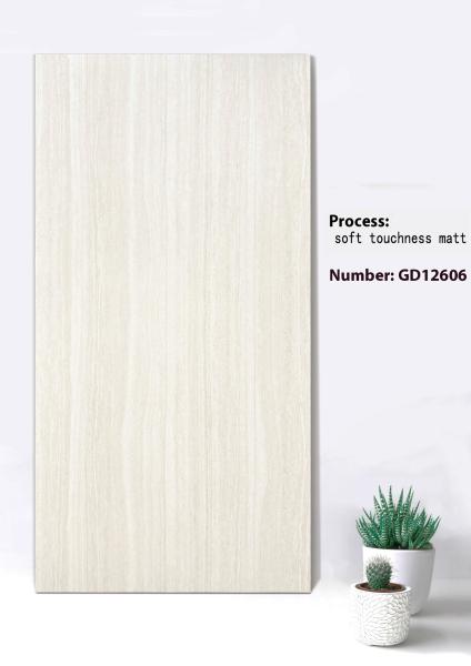 Beige And Gray 600x1200mm No Fade Soft Touchness Matt background Curtain Wall