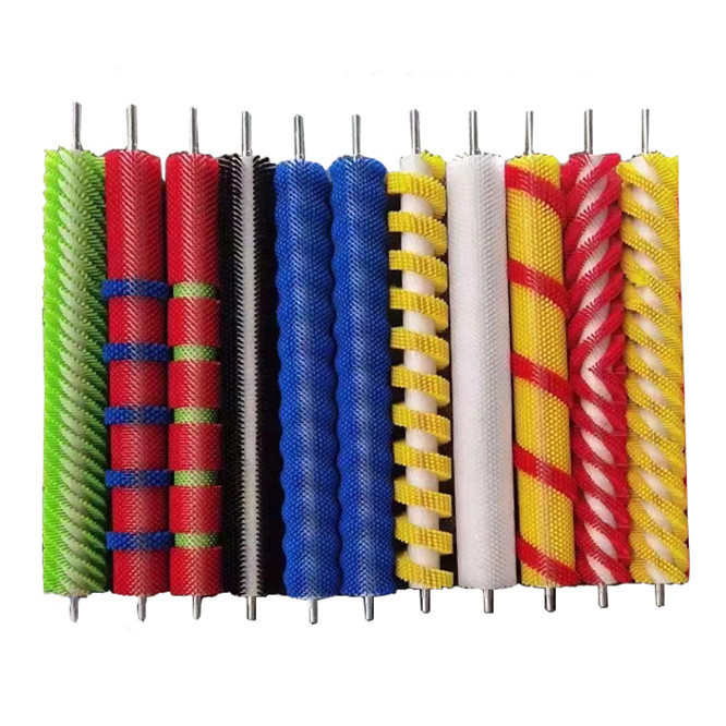 Polypropylene Industrial Cylindrical Brush Conveyor Belt Cleaning ODM