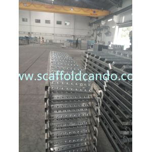  550*2677mm,550*2515mm,550*2397mm scaffolding galvanized stair case steel ladder for frame scaffolding system Manufactures