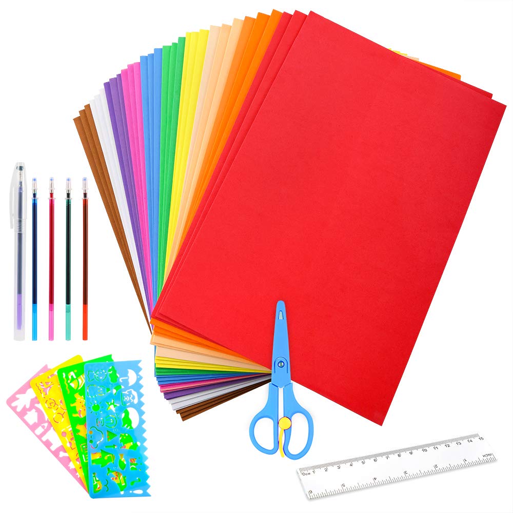 Colored EVA Craft Foam Sheets Die Cutting 0.5mm / 1.0mm / 2.0mm Thick