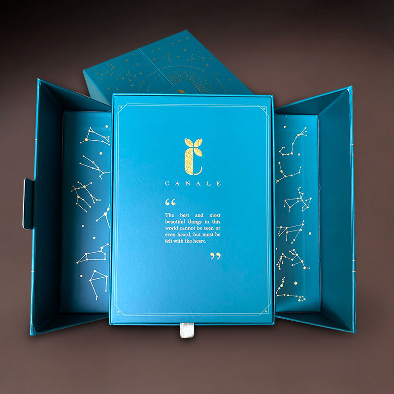 Customized Skin Care Luxury Gift Paper Box for Special Double Door Cosmetic Packaging
