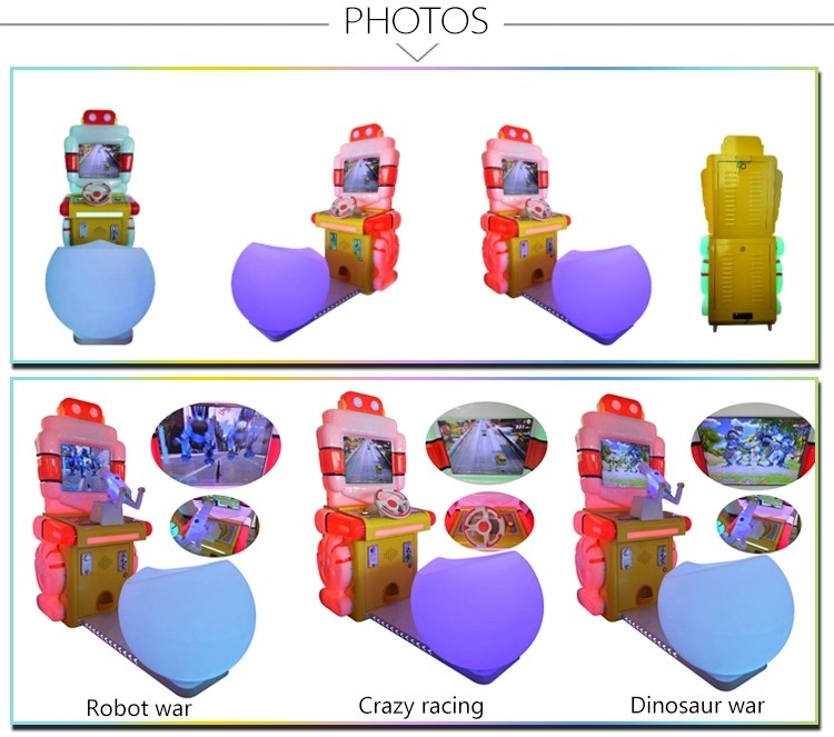 Amusement Park Kids Arcade Machine Robot Delux Simulator Racing / Shooting / Fishing Video Arcade Game Machine