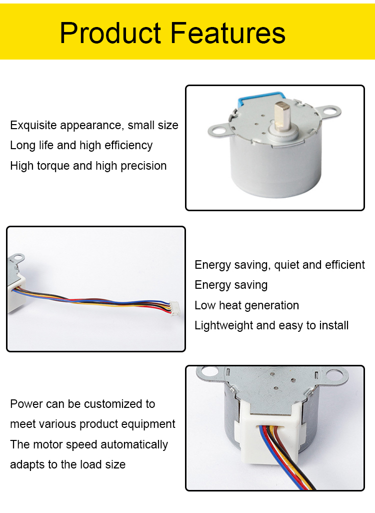 Faradyi Customized Wholesale Price 24Byj48 High Torque Waterproof Mini Dc Stepper Motor For Greenhouse Electric Cars