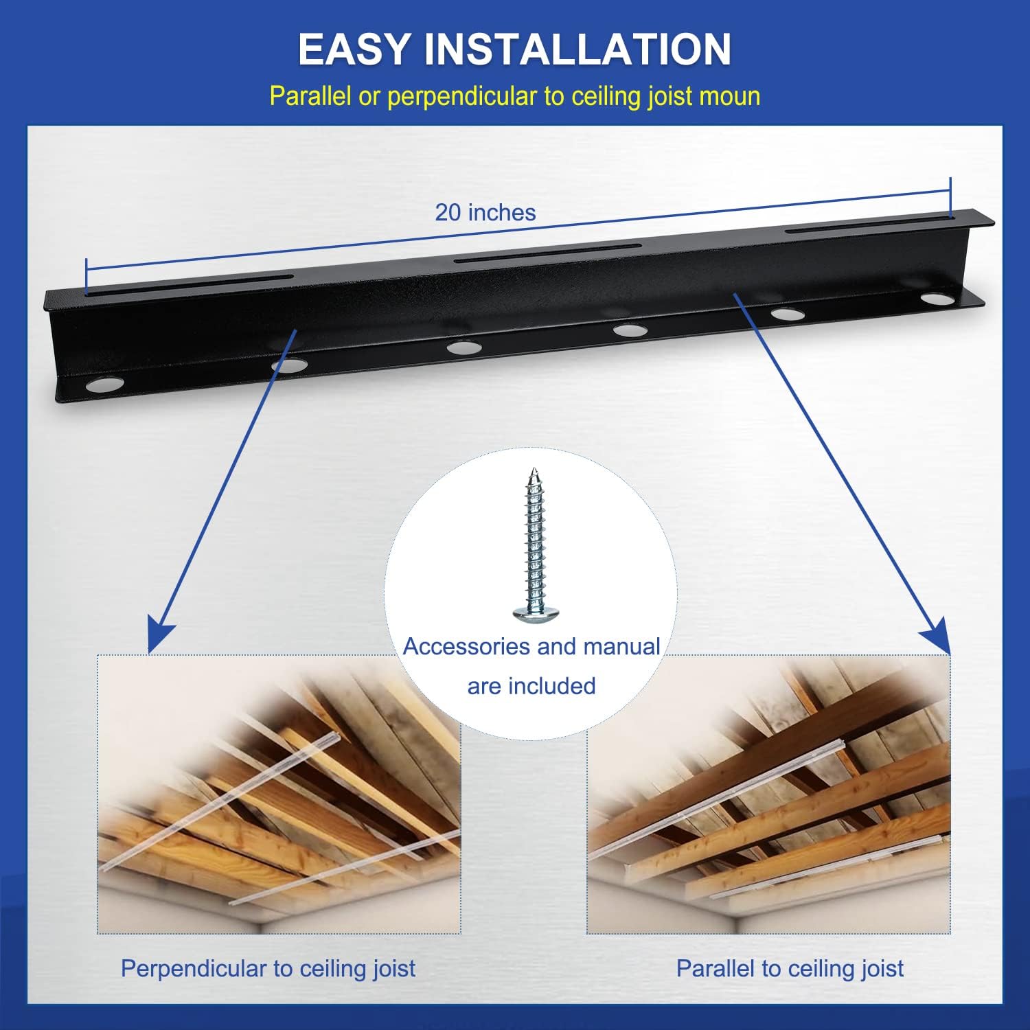 Efficiently Organize Your Garage with Garage Storage Alloy Steel Overhead Tote Slide