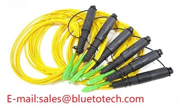 MTC Pushable Fiber Optic Patch Cord SC/APC Field Shield Fiber Pathway Push-Pull Type