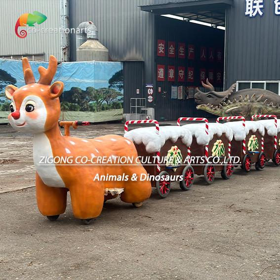 Customized Christmas Deer Scooters Attraction For Shopping Center Playground