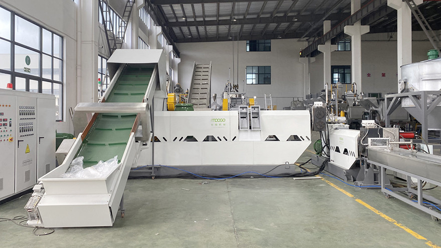 Double Stage Pelletizing Strand Cooling Cutting Plastic Granulator Machine
