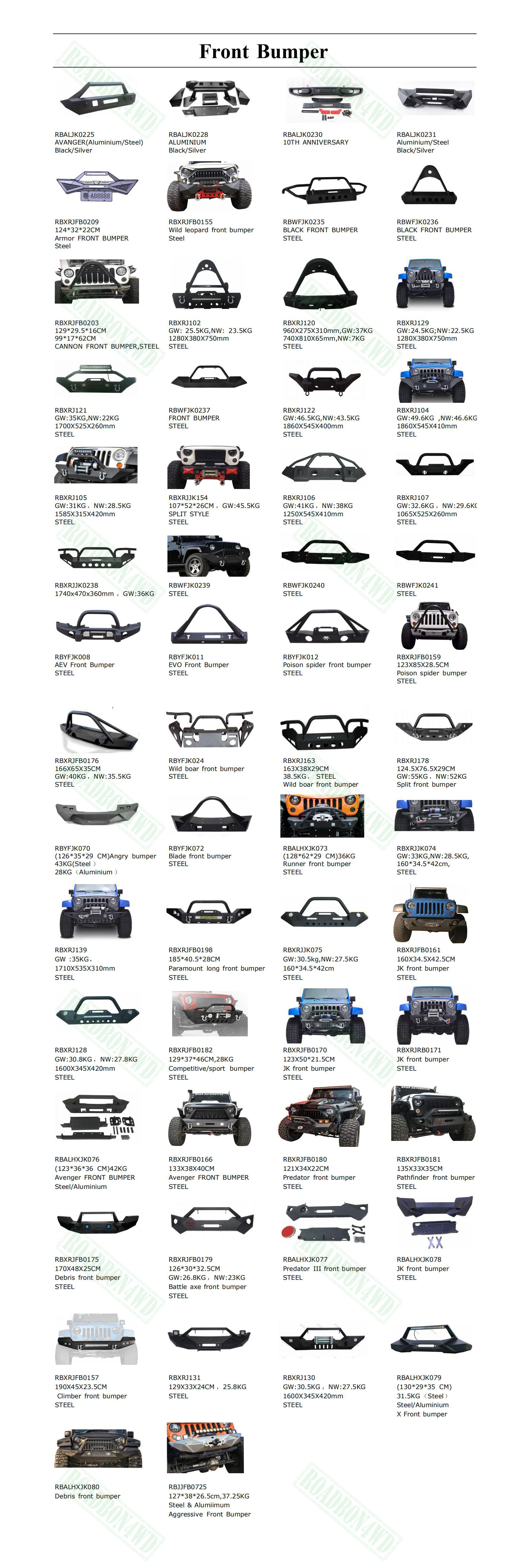 Rear bumper steel / aluminium alloy black / silver X rear bumper for Jeep wrangler JK