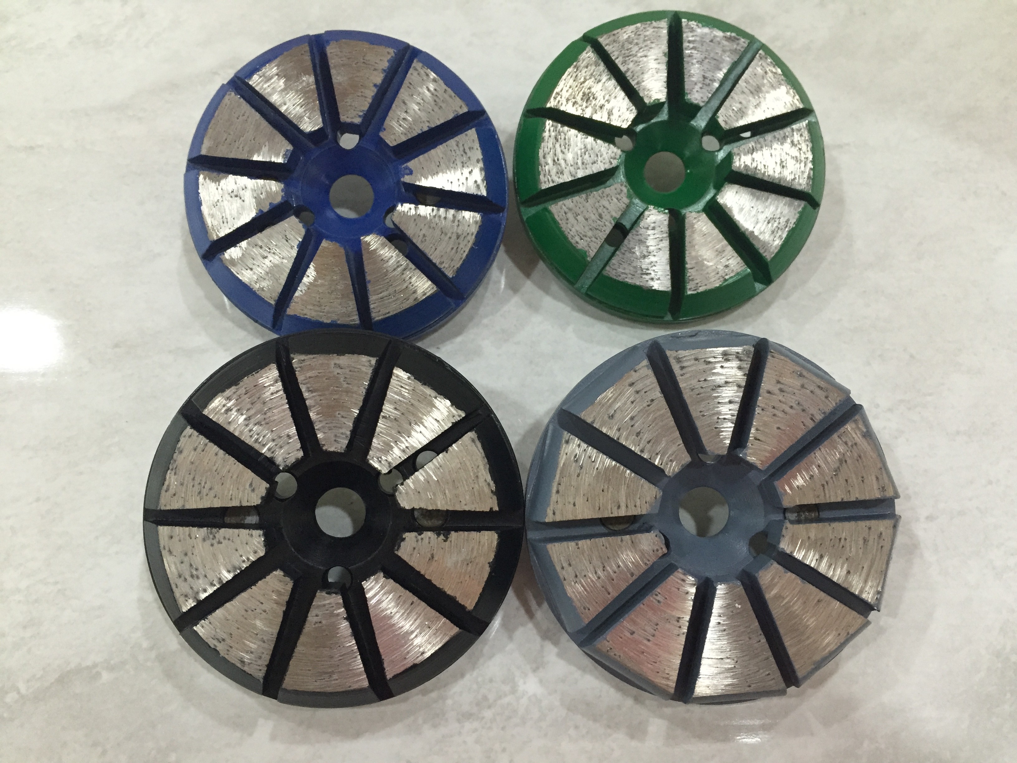 80mm 125mm Stone Grinding Disc , Diamond Concrete Floor Polishing Pads