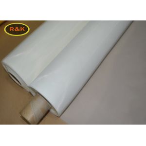 Monofilament Plain Weave Polyester Silk Screen Printing Mesh White Durable